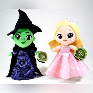 Wicked The  Good 10’Plush Elphaba Wicked Witch & Glinda The Good NEW *only set